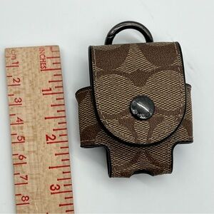 Coach Signature Earbud Case Bag Charm